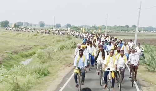 పంగులూరు మండలం లో జరిగిన సైకిల్ ర్యాలీ లో ఎమ్మెల్యే గొట్టిపాటి రవికుమార్