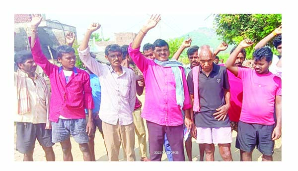 ప్రజా రక్షణ భేరి బస్సు యాత్ర జయప్రదం కోరుతూ ప్రచారం