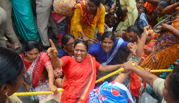 anganwadi-chalo-vijayawada-protest