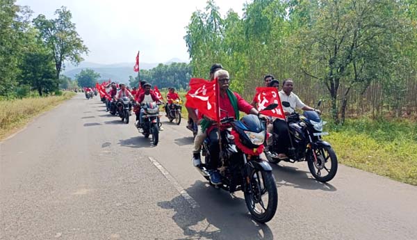 bike rally in chinturu 