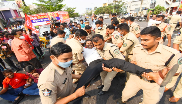 దేశ వ్యాప్త సమ్మె.. రాస్తారోకోలు.. బంద్‌లు.. అరెస్టులు.. చిత్రమాలిక.. 